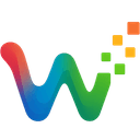 Web Hack Tools logo, multi-color liquid forming into solid multi-color pixels